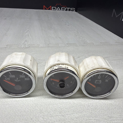 BMW Z3M Coupe Roadster Center Console Voltage Clock Oil Gauge Set 98-00 OEM
