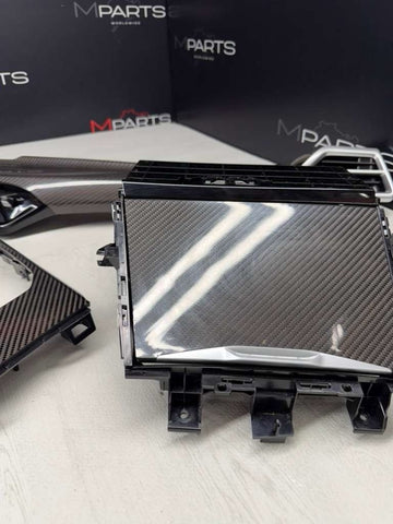 2025-2026 BMW G80 M3 Front Interior Carbon Fiber Trim Panel Set OEM