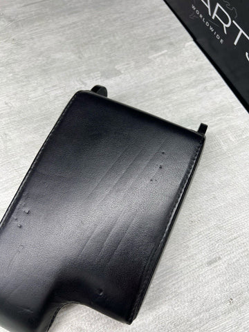 01-06 BMW E46 M3 Center Console Armrest Arm Rest Black Leather