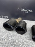 08-13 BMW E92 E93 M3 S65 Rear Exhaust Quad Muffler Tips (4) Carbon Fiber