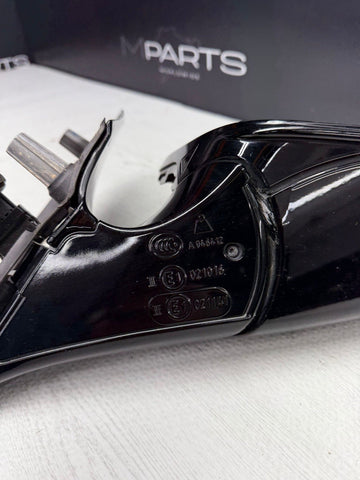 13-16 BMW F10 M5 RIGHT PASSENGER SIDE MIRROR NO CAMERA SAPPHIRE BLACK *DAMAGE