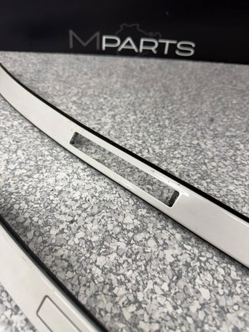 12-20 BMW F30 F80 328 335 M3 Sedan Roof Rack Rail Molding Trim Set White OEM