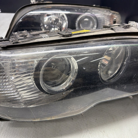 04-06 BMW E46 325CI 330CI M3 2doors Headlights Assy OEM Pair L&R AFS Xenon *Tab*