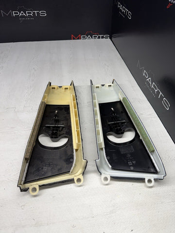 BMW 01-06 E46 Coupe B Pillar Pillars Trims Column Covers Pair Black