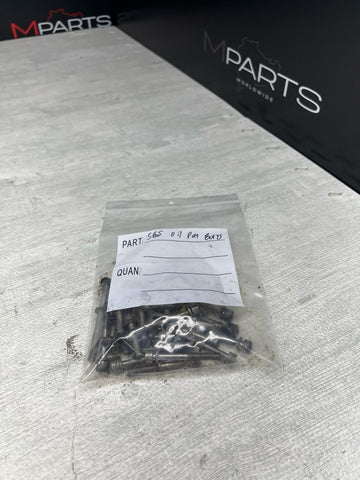 BMW 08-13 E90 E92 E93 M3 S65 Engine Oil Pan Bolts OEM Set Complete