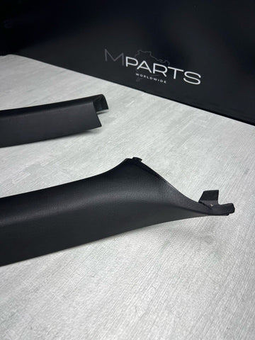 01-06 BMW E46 M3 Convertible Front A Pillars Black Original OEM Pair