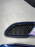 08-13 BMW E90 E92 E93 M3 Hood Scoops Space Blue Pair 8042978