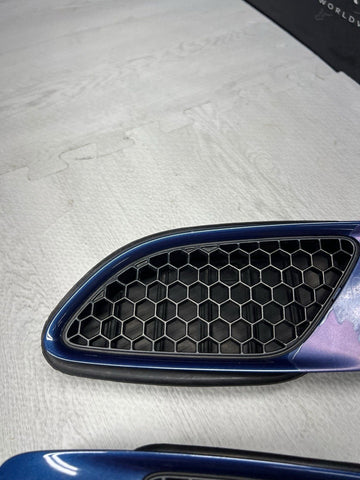 08-13 BMW E90 E92 E93 M3 Hood Scoops Space Blue Pair 8042978