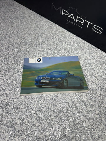 OEM 01-06 BMW E46 M3 CONVERTIBLE OWNERS MANUAL BOOK