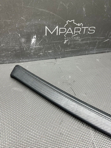 BMW E92 E93 M3 FRONT LEFT DRIVER DOOR TRIM 51418036687 ORIGINAL CARBON LEATHER