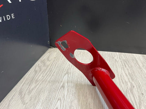 01-06 BMW E46 325 330 M3 Coupe Lower SeatBelt Seat Belt Holder Bar Brace Red