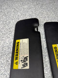 07-13 BMW E93 CONVERTIBLE 328I 335I M3 Left & Right Sun Visor Pair Black OEM