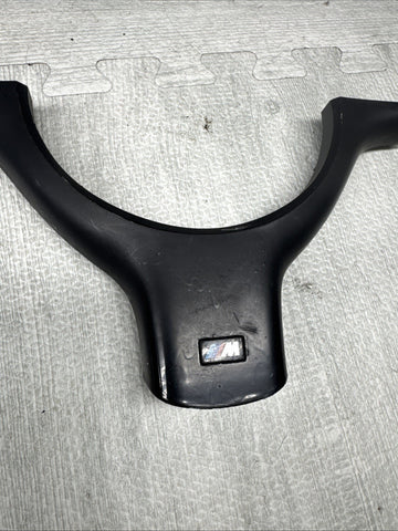 OEM 01-06 BMW E46 M3 Lower Steering Wheel Trim Cover Plate Black