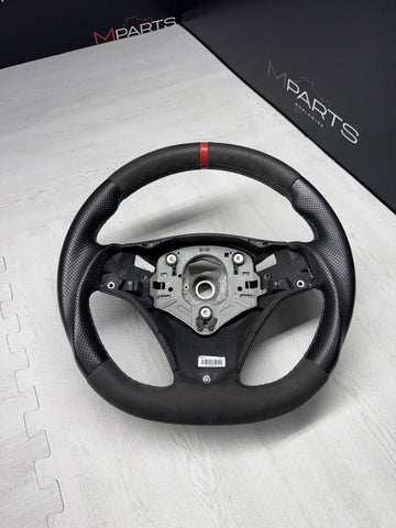 BMW 08-13 E90 E92 E93 M3 DCT Flatbottom Steering Wheel Rewrapped
