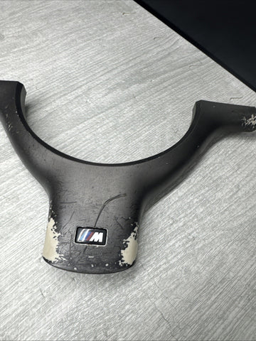 OEM 01-06 BMW E46 M3 Lower Steering Wheel Trim Cover Plate Titan Shadow Grey