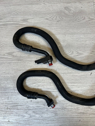 06-10 BMW E60 E63 E64 M5 M6 V10 S85 Engine Motor Oil Cooler Lines Hoses Pair