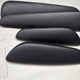 01-06 BMW E46 M3 Convertible Door Upper Arm Rest Armrest Pads Black