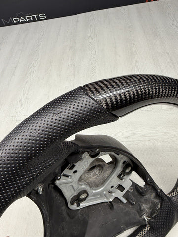 Carbon Fiber Custom BMW 08-13 E90 E92 E93 M3 Leather Steering Wheel DCT