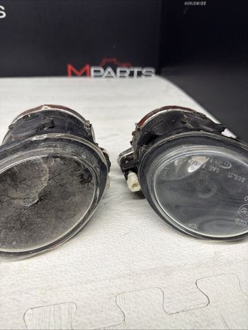 01-06 BMW E46 M3 Front Left Right Passenger Driver Bumper Fog Lights Clear OEM