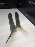 06-10 BMW E63 M6 COUPE Interior A-Pillar Trim Panel Pair L&R  ALCANTARA Set OEM