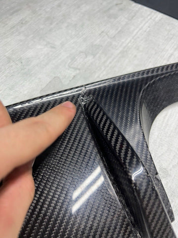 BMW 15-20 F80 F82 F83 M3 M4 OEM REAR BUMPER CARBON DIFFUSER VALANCE TRIM