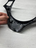 08-13 BMW E90 E92 E93 M3 Lower Steering Wheel Trim Cover Plate Carbon Fiber