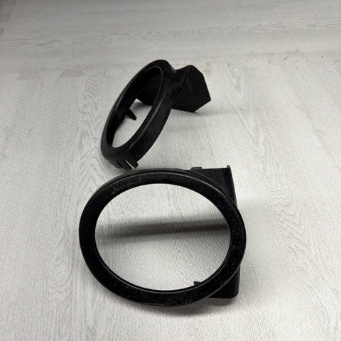01-06 BMW E46 M3 FRONT FOG LIGHT COVERS SURROUND TRIMS 51112695255 GENUINE