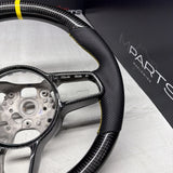 Porsche 911.1 GT3 2015 Steering Wheel Carbon Fiber PDK Carbon Trim Yellow
