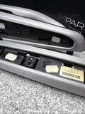 01-06 BMW E46 M3 Brushed Aluminum/Black Door Trim Armrests Front Rear Coupe