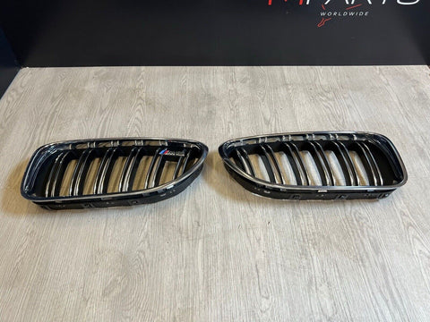 13-16 BMW F06 M6 Sedan Genuine OEM Front Kidney Grilles Set