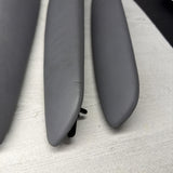 01-06 BMW OEM E46 M3 Coupe Trim Armrest Pads Set Gray Grey 8238622 *Notes*