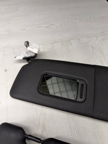 14-21 OEM BMW F22 F87 M235 M2 Interior Sun Visors Leather Black Pair Set