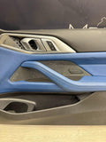 BMW 21-26 G82 G83 M4 Coupe Front Right Passenger Side Door Panel Fjords Blue