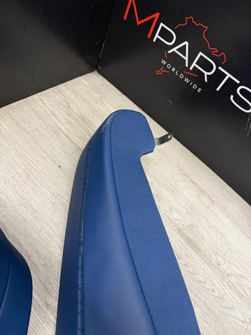 BMW 21-26 G82 M4 Coupe Rear Seat Seats Bolster Bolsters Fjords Blue Leather