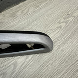 01-06 BMW OEM E46 M3 Brushed Aluminum/Black Vert Trim Armrest Left Driver Rear