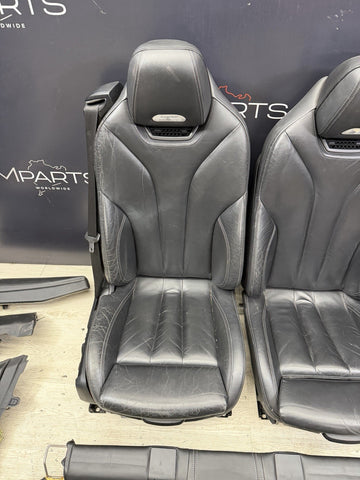 15-20 BMW F83 M4 Convertible Interior Seats & Panels Leather Black *Notes*