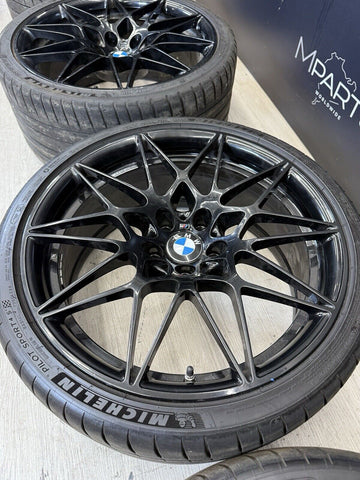 15-20 BMW F80 F82 F83 M3 M4 666M 20” OEM Wheels Rims Set Gloss Black