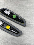 BMW E46 325 330 M3 Convertible Rear Grey Gray Upper Armrest Pads 7894431 7894432