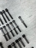 BMW 08-13 E90 E92 E93 M3 S65 Engine Oil Pan Bolts OEM Set Complete