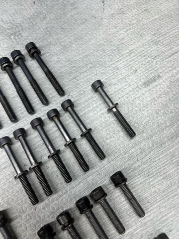 BMW 08-13 E90 E92 E93 M3 S65 Engine Oil Pan Bolts OEM Set Complete