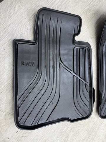 BMW F32 F33 F82 F83 F36 Front All Weather Floor Mats Genuine 51472348155