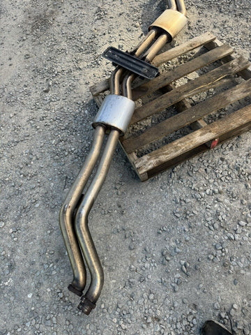 (PICKUP ONLY) 01-06 BMW E46 M3 Full Mid pipe Dual Resonated Section 1 2