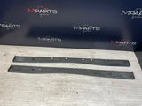 94-99 BMW E36 M3 COUPE SIDE SKIRTS ROCKER PANELS MOLDINGS COSMOS BLACK