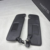 BMW F83 M4 15-20 Vinyl Black Sun Visor Pair OEM