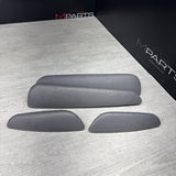 01-06 BMW E46 M3 Convertible Door Upper Arm Rest Armrest Pads Grey Gray *Notes*