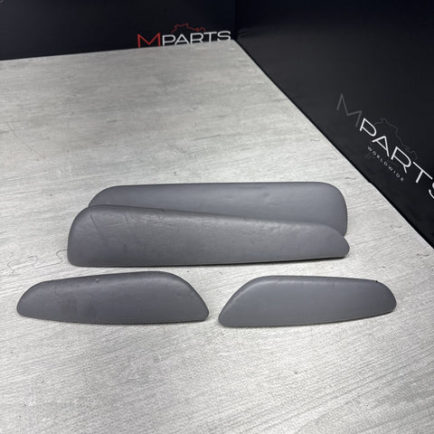01-06 BMW E46 M3 Convertible Door Upper Arm Rest Armrest Pads Grey Gray *Notes*
