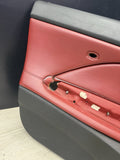 01-06 BMW E46 M3 FRONT LEFT DRIVER SIDE DOOR PANEL CARD IMOLA RED OEM