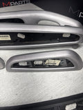 01-06 BMW E46 M3 Convertible Interior Armrests Trim Set Brushed Aluminum *Notes*