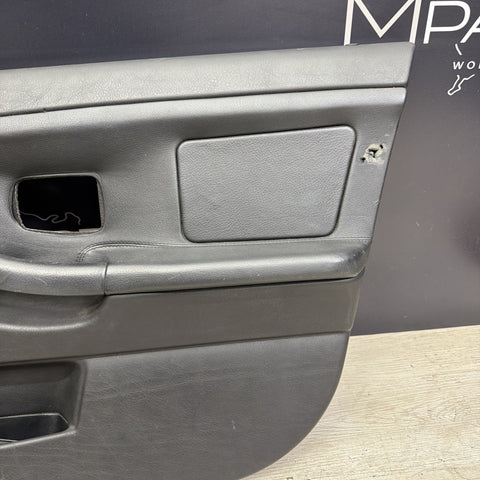 95-99 BMW E36 M3 Sedan Front Right Door Panel Card Black OEM