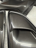 OEM Porsche 718 Cayman 982 GT4RS Weissach Carbon Air Intake Trims Set 982853990